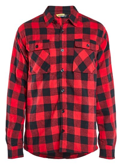 Afbeeldingen van BLÅKLÄDER Overhemd flanel 3288 rood/zwart M