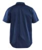 Afbeeldingen van BLÅKLÄDER Overhemd Twill met korte mouwen 3296 marineblauw 2XL