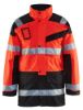 Afbeeldingen van BLÅKLÄDER Parka met uitneembare voering 4426 High Vis rood/zwart M