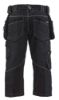 Afbeeldingen van BLÅKLÄDER Piraatbroek denim stretch X1900 1991 zwart C56