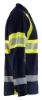 Afbeeldingen van BLÅKLÄDER Polo Multinorm piqué met lange mouwen 3438 marineblauw/High Vis geel 4XL