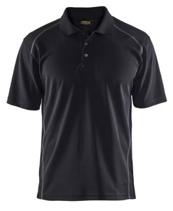 Afbeeldingen van BLÅKLÄDER Polo piqué UV 3326 zwart 3XL
