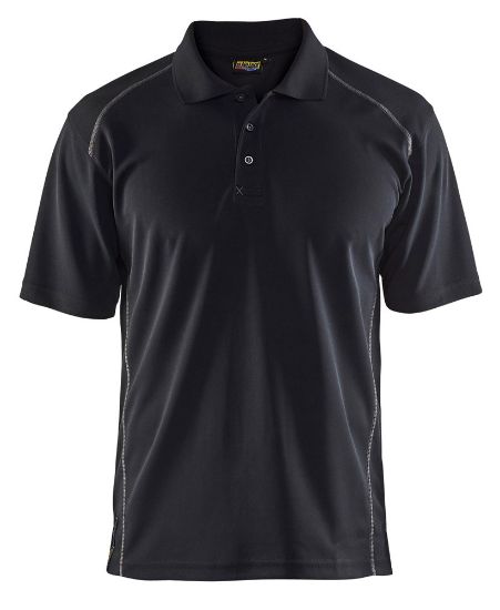 Afbeeldingen van BLÅKLÄDER Polo piqué UV 3326 zwart 3XL