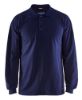 Afbeeldingen van BLÅKLÄDER Polo piqué vlamvertragend met lange mouwen 3374 marineblauw L