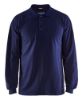 Afbeeldingen van BLÅKLÄDER Polo piqué vlamvertragend met lange mouwen 3374 marineblauw 6XL
