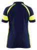 Afbeeldingen van BLÅKLÄDER Poloshirt dames Visible 3529 marineblauw/High Vis geel S