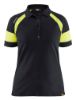 Afbeeldingen van BLÅKLÄDER Poloshirt dames Visible 3529 zwart/High Vis geel S