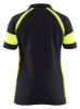 Afbeeldingen van BLÅKLÄDER Poloshirt dames Visible 3529 zwart/High Vis geel S