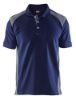 Afbeeldingen van BLÅKLÄDER Poloshirt piqué 3324 marineblauw/grijs XS