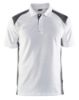 Afbeeldingen van BLÅKLÄDER Poloshirt piqué 3324 wit/donkergrijs XS