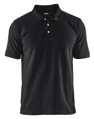 Afbeeldingen van BLÅKLÄDER Poloshirt piqué 3324 zwart 3XL