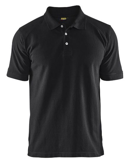 Afbeeldingen van BLÅKLÄDER Poloshirt piqué 3324 zwart 2XL