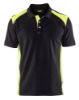 Afbeeldingen van BLÅKLÄDER Poloshirt piqué 3324 zwart/High Vis geel S