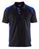 Afbeeldingen van BLÅKLÄDER Poloshirt piqué 3324 zwart/korenblauw 2XL