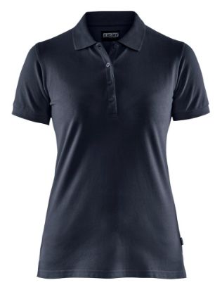 Afbeeldingen van BLÅKLÄDER Poloshirt piqué dames 3307 donker marineblauw M