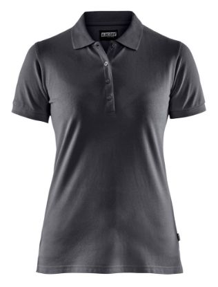 Afbeeldingen van BLÅKLÄDER Poloshirt piqué dames 3307 donkergrijs M