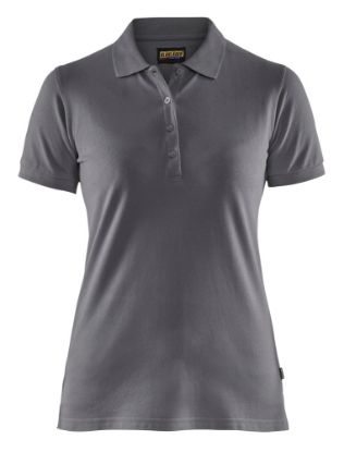 Afbeeldingen van BLÅKLÄDER Poloshirt piqué dames 3307 grijs M