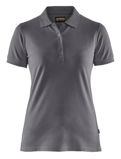 Afbeeldingen van BLÅKLÄDER Poloshirt piqué dames 3307 grijs M