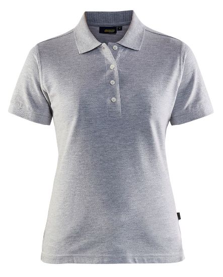 Afbeeldingen van BLÅKLÄDER Poloshirt piqué dames 3307 grijs mêlee XS