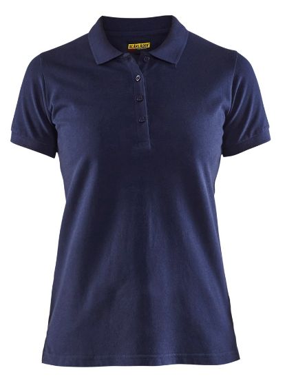 Afbeeldingen van BLÅKLÄDER Poloshirt piqué dames 3307 marineblauw S