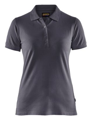 Afbeeldingen van BLÅKLÄDER Poloshirt piqué dames 3307 medium grijs 3XL