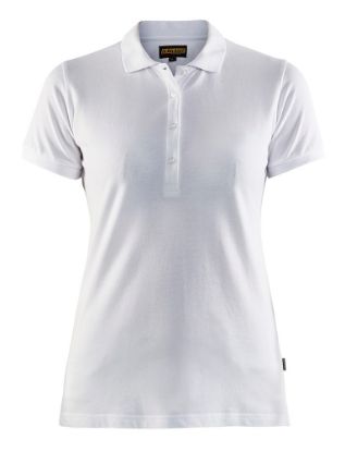 Afbeeldingen van BLÅKLÄDER Poloshirt piqué dames 3307 wit 3XL
