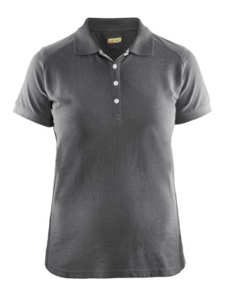 Afbeeldingen van BLÅKLÄDER Poloshirt piqué dames 3390 grijs 2XL