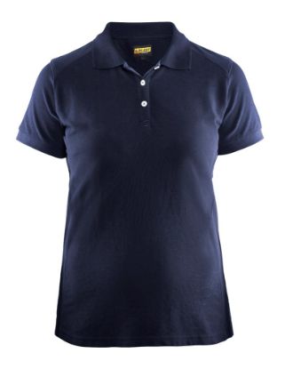 Afbeeldingen van BLÅKLÄDER Poloshirt piqué dames 3390 marineblauw 2XL