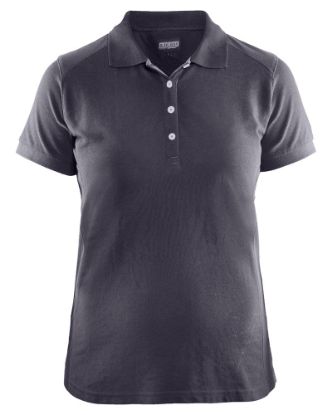 Afbeeldingen van BLÅKLÄDER Poloshirt piqué dames 3390 medium grijs 3XL