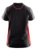 Afbeeldingen van BLÅKLÄDER Poloshirt piqué dames 3390 zwart/rood L