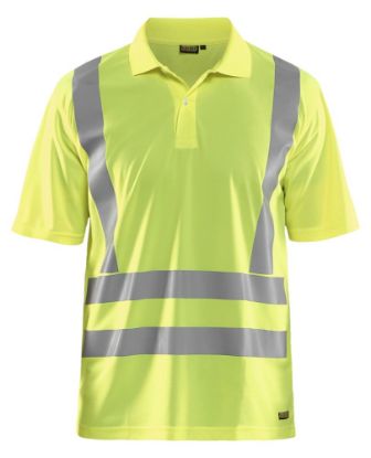 Afbeeldingen van BLÅKLÄDER Poloshirt UV 3391 High Vis geel 4XL