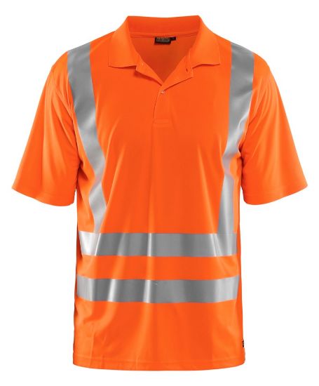 Afbeeldingen van BLÅKLÄDER Poloshirt UV 3391 High Vis oranje XS