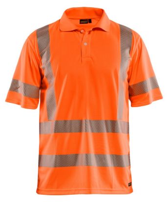 Afbeeldingen van BLÅKLÄDER Poloshirt UV 3428 High Vis oranje L