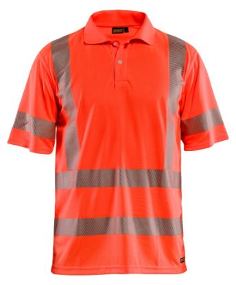 Afbeeldingen van BLÅKLÄDER Poloshirt UV 3428 High Vis rood L