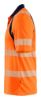 Afbeeldingen van BLÅKLÄDER Poloshirt UV 3595 High Vis oranje/marineblauw M