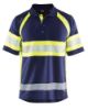 Afbeeldingen van BLÅKLÄDER Poloshirt UV Klasse 1 3338 marineblauw/High Vis geel XS