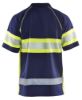 Afbeeldingen van BLÅKLÄDER Poloshirt UV Klasse 1 3338 marineblauw/High Vis geel XS