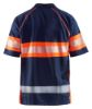 Afbeeldingen van BLÅKLÄDER Poloshirt UV Klasse 1 3338 marineblauw/High Vis oranje S