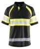 Afbeeldingen van BLÅKLÄDER Poloshirt UV Klasse 1 3338 zwart/High Vis geel M