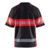Afbeeldingen van BLÅKLÄDER Poloshirt UV Klasse 1 3338 zwart/High Vis rood M
