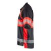 Afbeeldingen van BLÅKLÄDER Poloshirt UV Klasse 1 3338 zwart/High Vis rood M