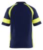 Afbeeldingen van BLÅKLÄDER Poloshirt Visible 3528 marineblauw/High Vis geel M