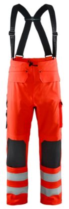 Afbeeldingen van BLÅKLÄDER Regenbroek LEVEL 2 1302 High Vis rood XL