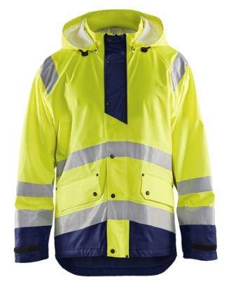 Afbeeldingen van BLÅKLÄDER Regenjas LEVEL 1 4323 High Vis geel/marineblauw 2XL