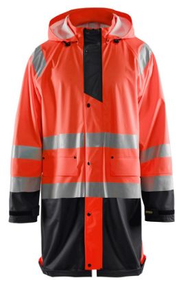 Afbeeldingen van BLÅKLÄDER Regenjas LEVEL 1 4324 High Vis rood/zwart 3XL