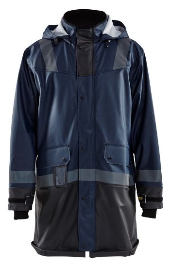 Afbeeldingen van BLÅKLÄDER Regenjas LEVEL 2 4321 donker marineblauw/zwart XS