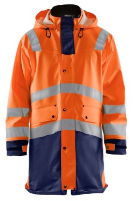 Afbeeldingen van BLÅKLÄDER Regenjas LEVEL 3 4326 High Vis oranje/marineblauw 2XL