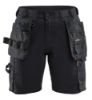 Afbeeldingen van BLÅKLÄDER Short dames met 2-weg stretch 7133 zwart C54