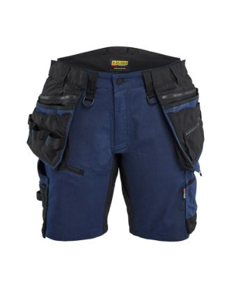 Afbeeldingen van BLÅKLÄDER Short dames met 2-weg stretch 7175 donker marineblauw/zwart C50