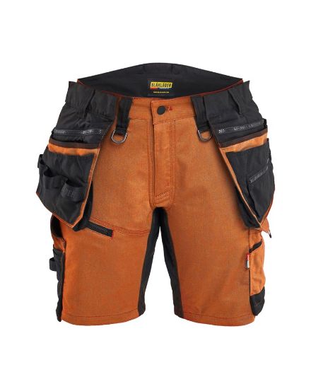 Afbeeldingen van BLÅKLÄDER Short dames met 2-weg stretch 7175 roest/zwart C40